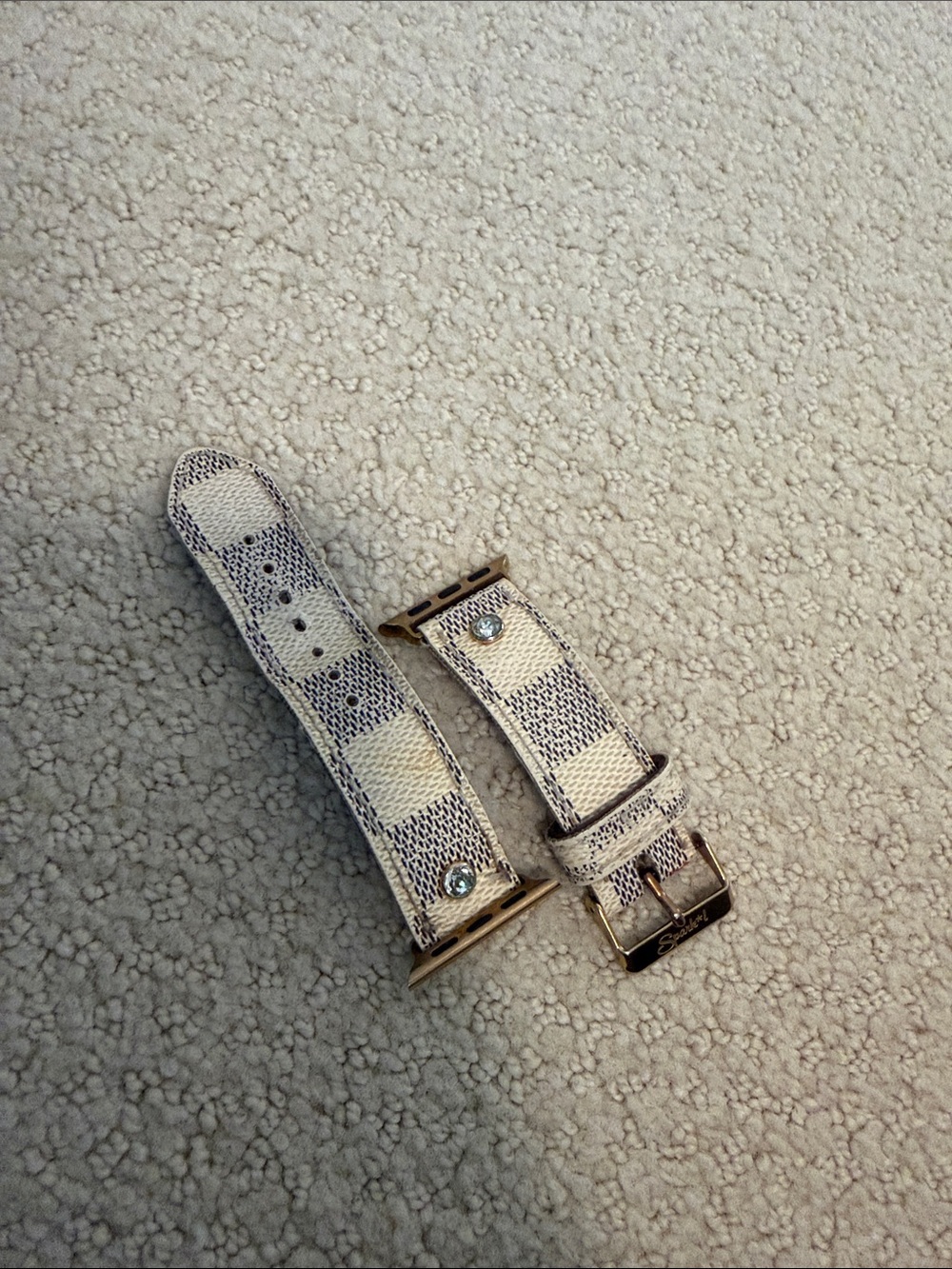 Authentic Louis Vuitton Leather Apple Watch Band